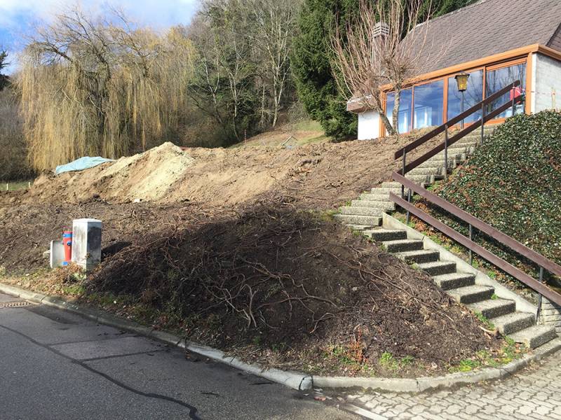 détail du terrassement
