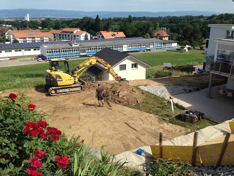 mise à niveau du terrain