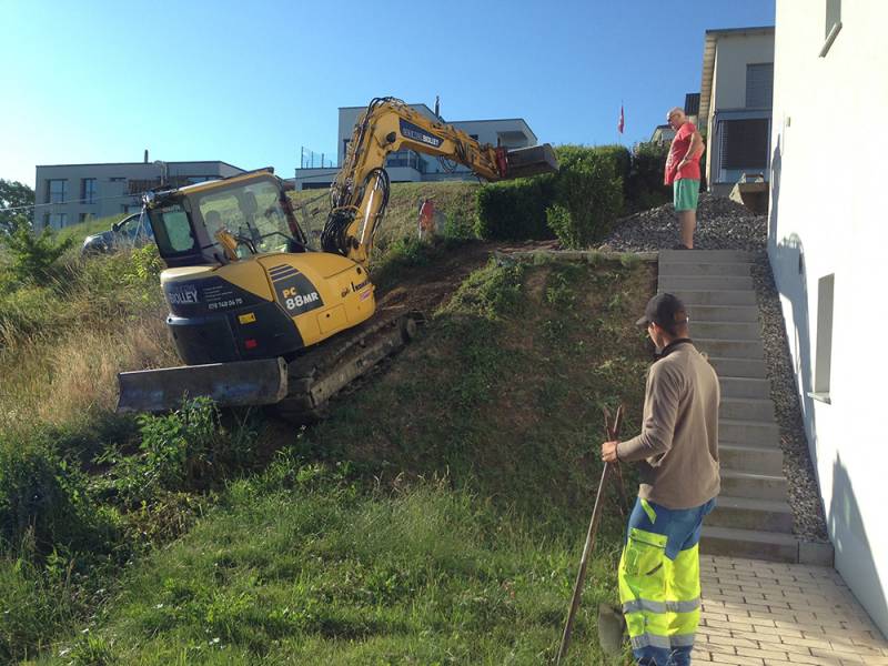début du terrassement