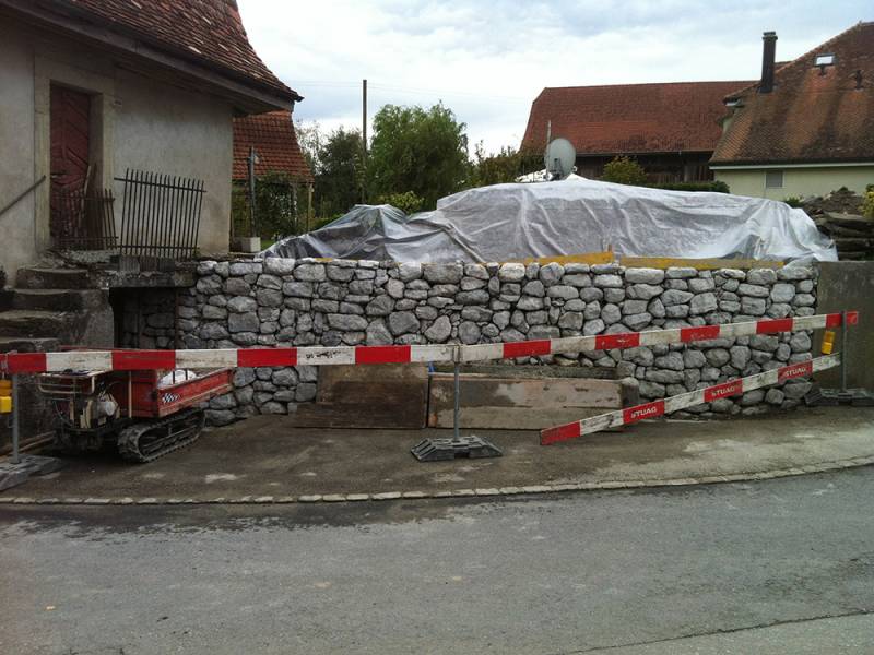 Montage du mur